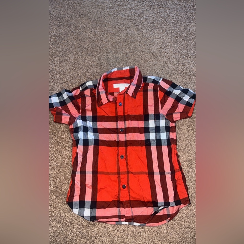 Red Burberry short sleeve